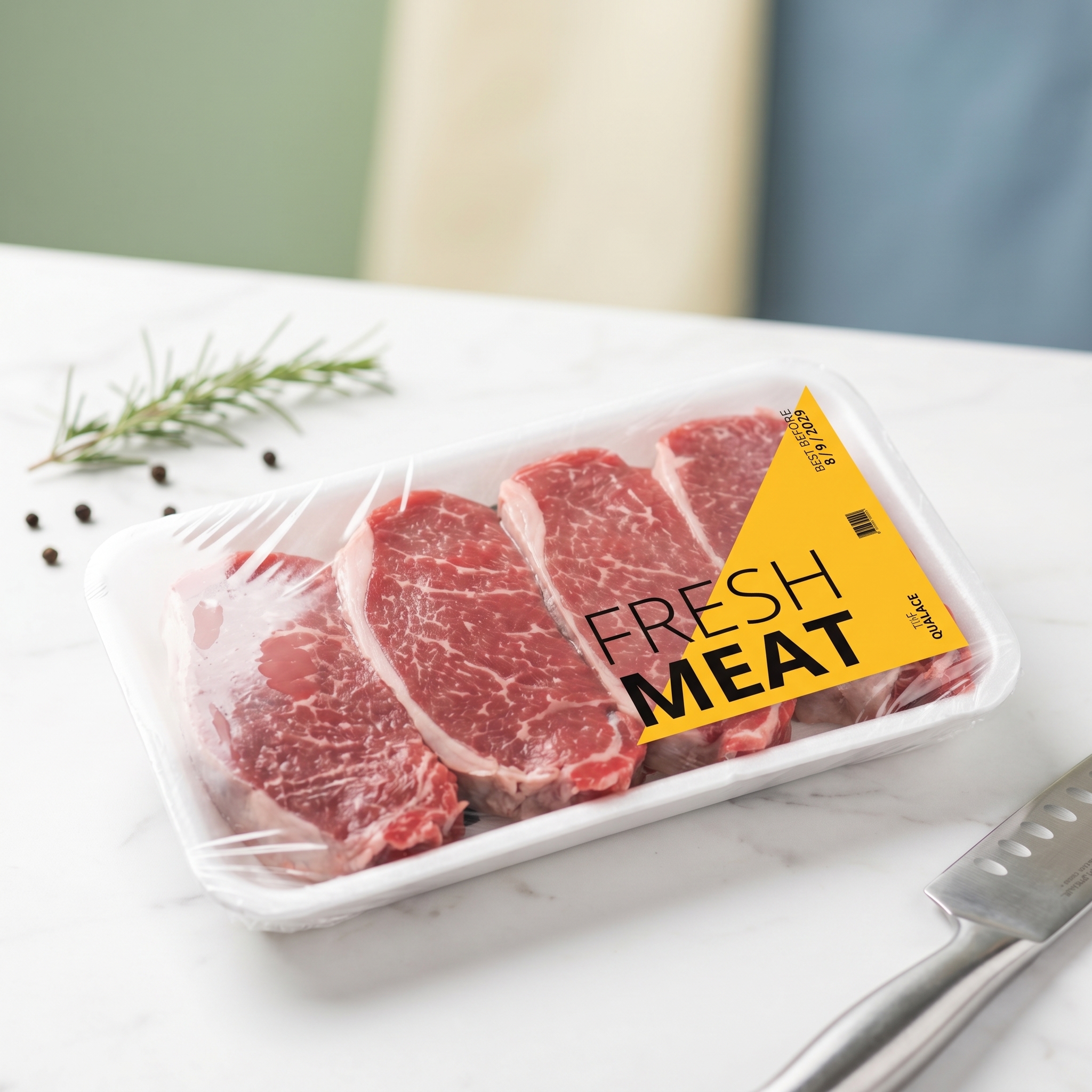 Meat Packaging Label