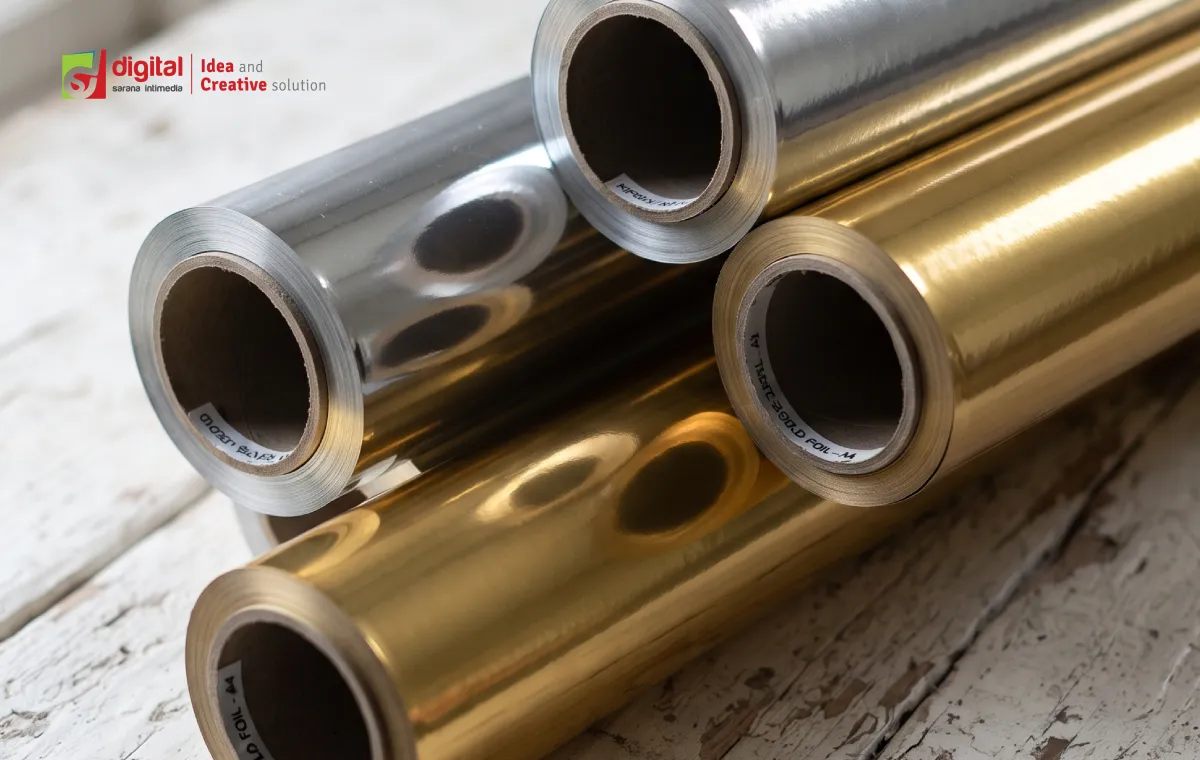 QUANTAC® MAX Gold dan Silver Plain: Stiker Metalik untuk Booth dan Display yang Berkelas